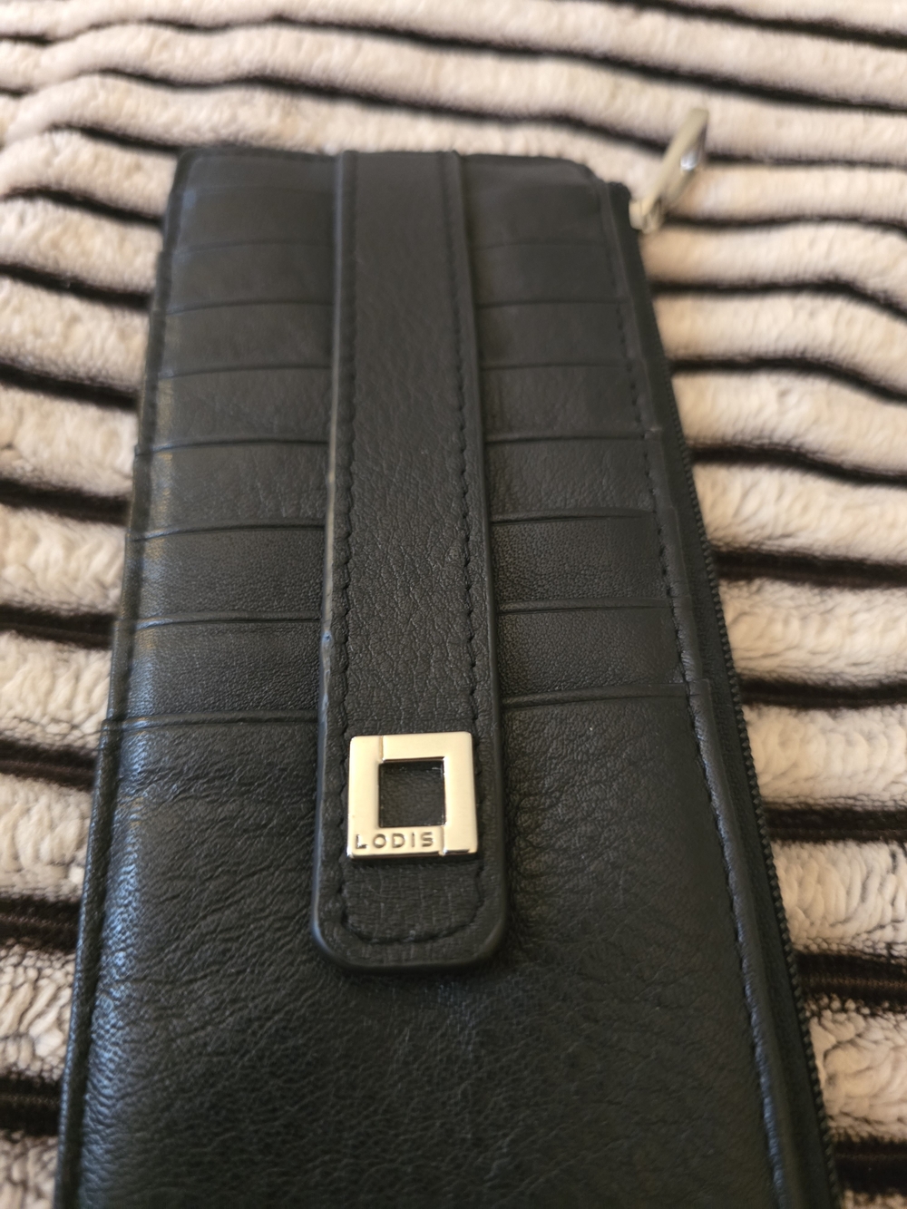 LODIS Black Long Wallet Card Holder (RFID) - Picture 2 of 8